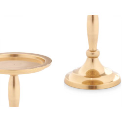BOUGEOIR À BASE MOYEN DORÉ 12CM