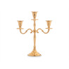 CANDELABRO 3 VELAS DORADO 28CM