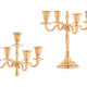 CANDELABRO 5 VELAS DORADO 28,5CM