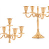 CANDELABRO 5 VELAS DOURADO 28,5CM