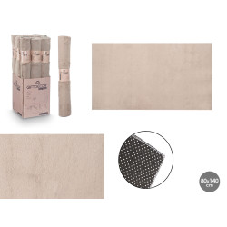 ALFOMBRA SOFT BEIGE OSCURO 80X140CM