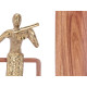 FIGURA METAL VIOLIN ORO CON SOPORTE MADERA
