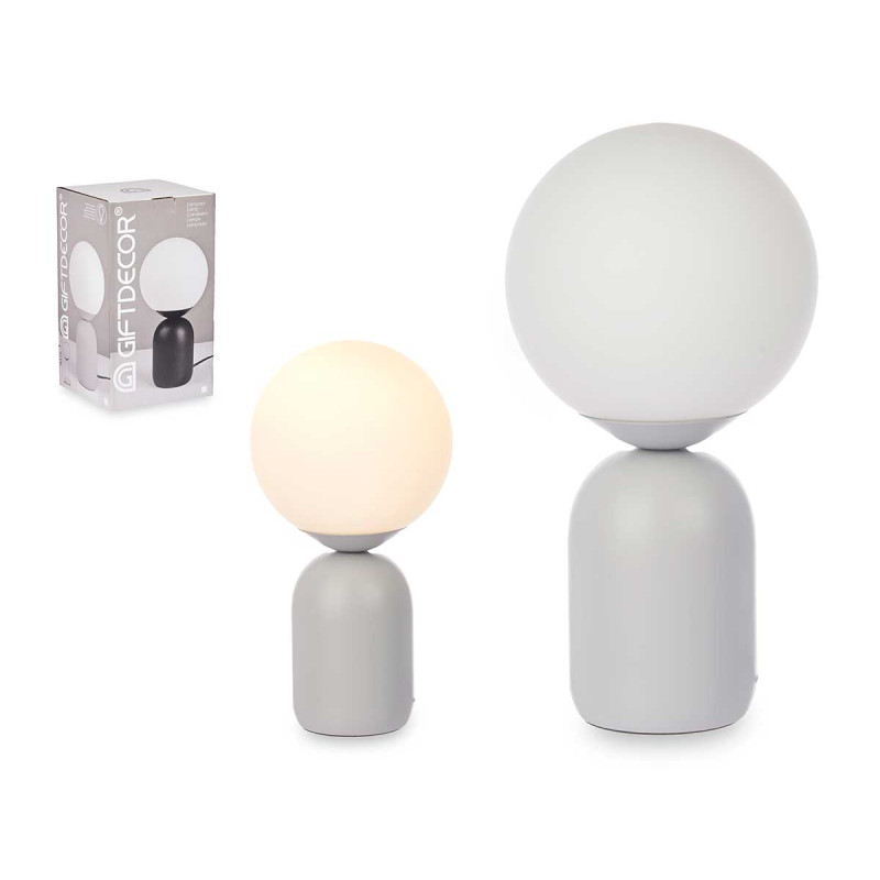 LAMPADA SFERA GRIGIA