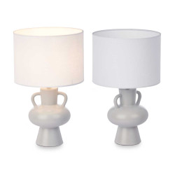 GREY VASE LAMP 