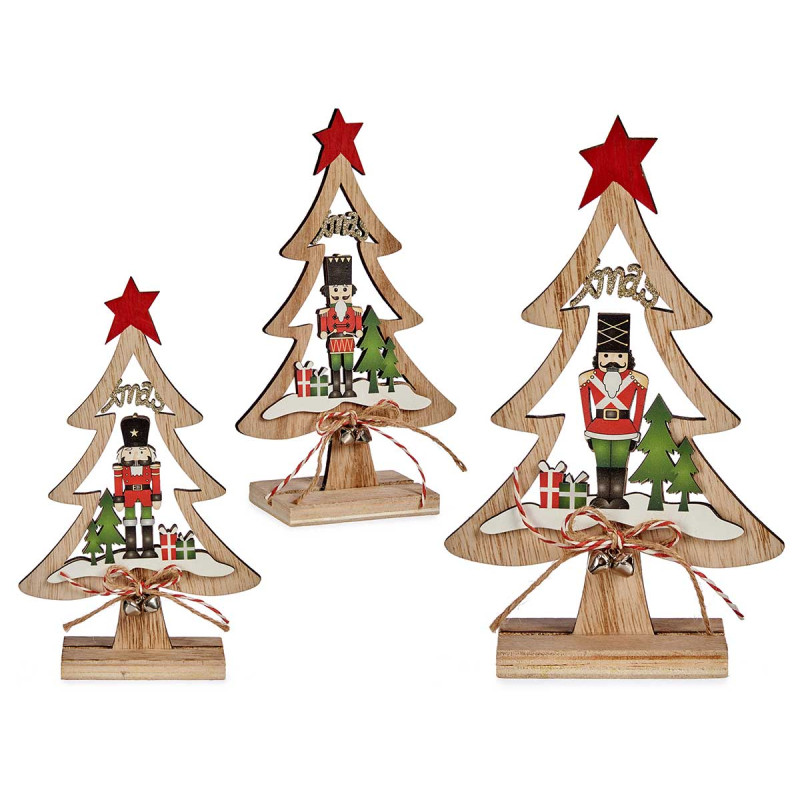 ARBOL MADERA NAVIDAD PEQ CASCANUECES SURT 3