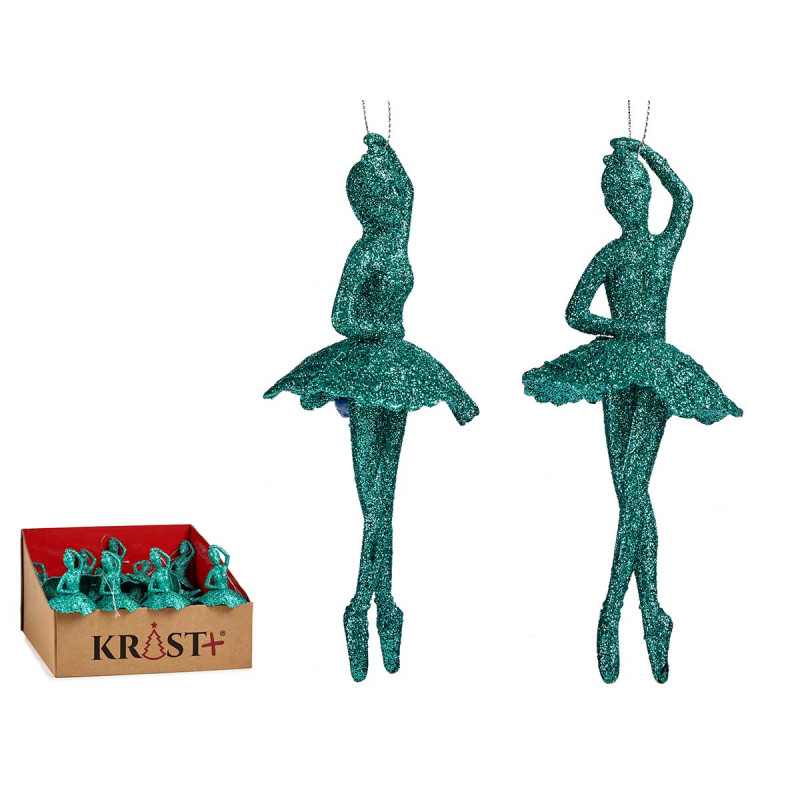 CHRISTMAS TREE ORNAMENT BALLERINA MINT GREEN