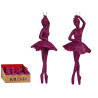 CHRISTMAS TREE ORNAMENT BALLERINA FUCHSIA