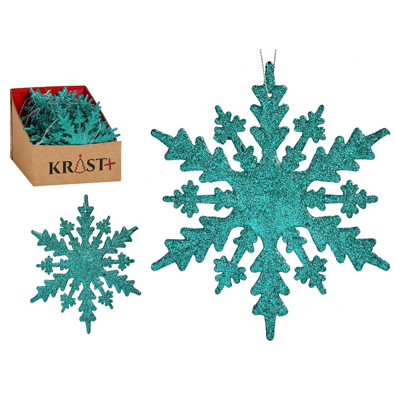 ADDOBBO ALBERO NATALE FIOCCO DI NEVE VERDE MENTA