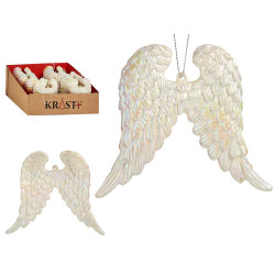 CHRISTMAS TREE ORNAMENT PUMPKIN WING MOTHER PEARL