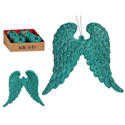 DECORATION ARBRE NOEL AILE DOUBLE VERT MENTHE