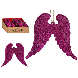 ADORNO PARA ÁRVORE DE NATAL ASAS DUPLAS FUCSIA 