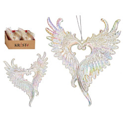 ADDOBBO ALBERO NATALE PICCOLE ALI MADREPERLA