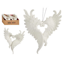 ADDOBBO ALBERO NATALE PICCOLE ALI BIANCO