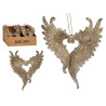 ADDOBBO ALBERO NATALE PICCOLE ALI CHAMPAGNE