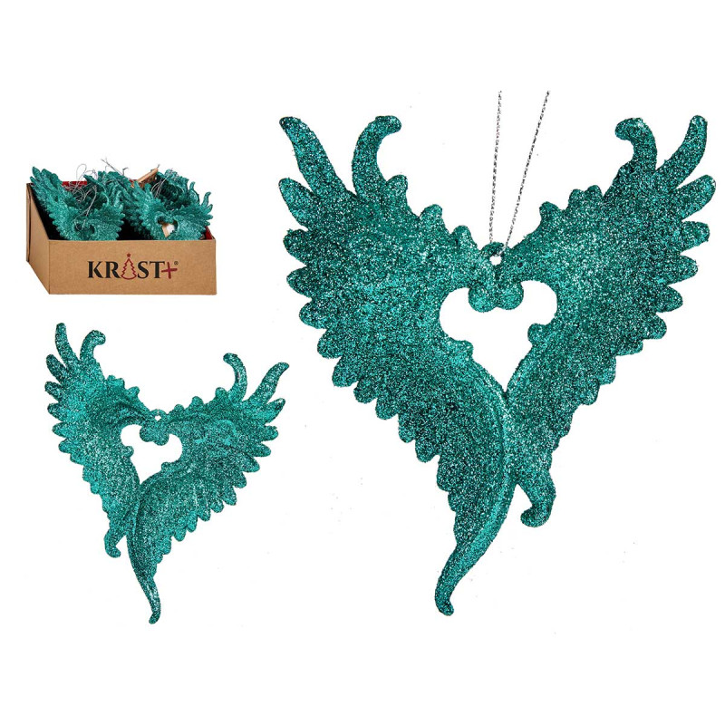 ADDOBBO ALBERO NATALE PICCOLE ALI VERDE MENTA