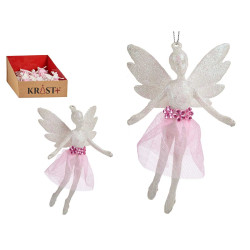 ADDOBBO ALBERO NATALE FATA BIANCO