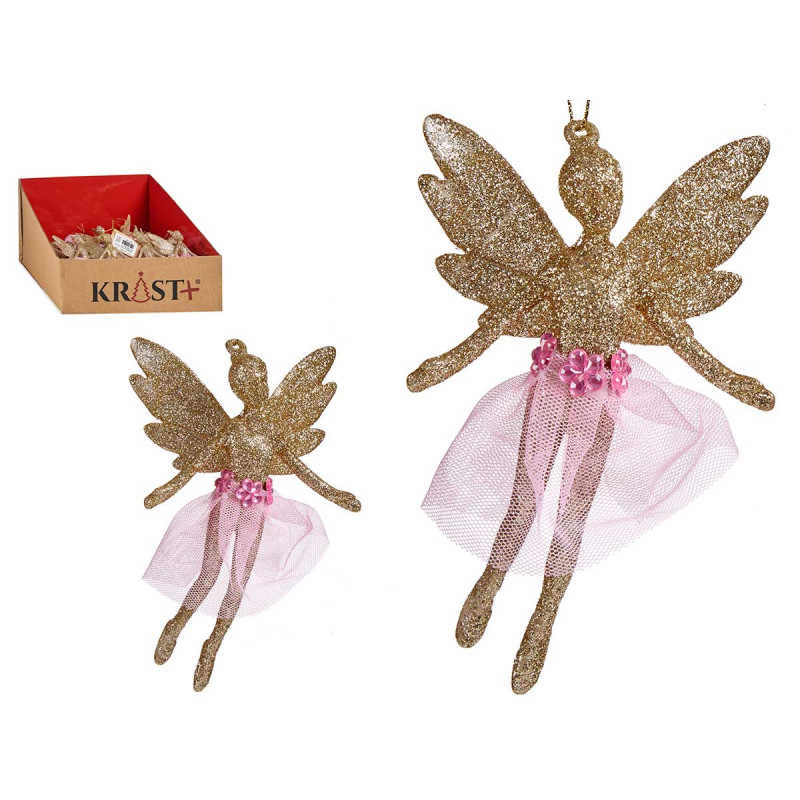 ADDOBBO ALBERO NATALE FATA CHAMPAGNE