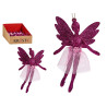 CHRISTMAS TREE ORNAMENT FAIRY FUCHSIA