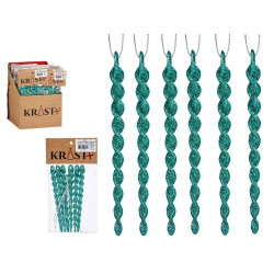DECORATION ARBRE NOEL STALACTITE VERT MENTHE