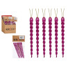 CHRISTMAS TREE ORNAMENT STALACTITE FUCHSIA