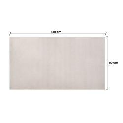 TAPIS SOFT GRIS CLAIR 80X140CM      