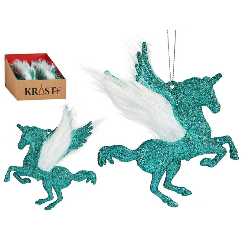 DECORATION ARBRE NOEL UNICORNE VERT MENTHE