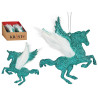 DECORATION ARBRE NOEL UNICORNE VERT MENTHE