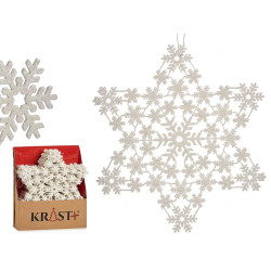 CHRISTMAS TREE ORNAMENT BIG STAR MOTHER OF PEARL