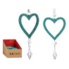 ADDOBBO ALBERO NATALE CUORE VERDE MENTA