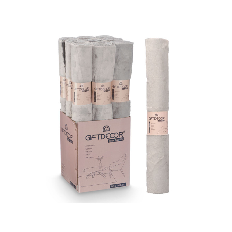 TAPETE SOFT CINZENTO CLARO 80X140CM