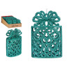 DECORATION ARBRE NOEL BOITE CADEAU VERT MENTHE 