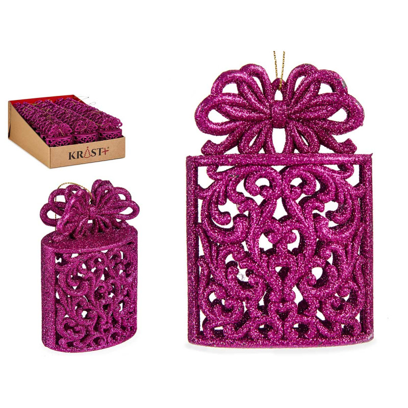 ADORNO PARA ÁRVORE DE NATAL PRESENTE FUCSIA   