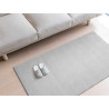 TAPIS SOFT GRIS CLAIR 80X140CM      