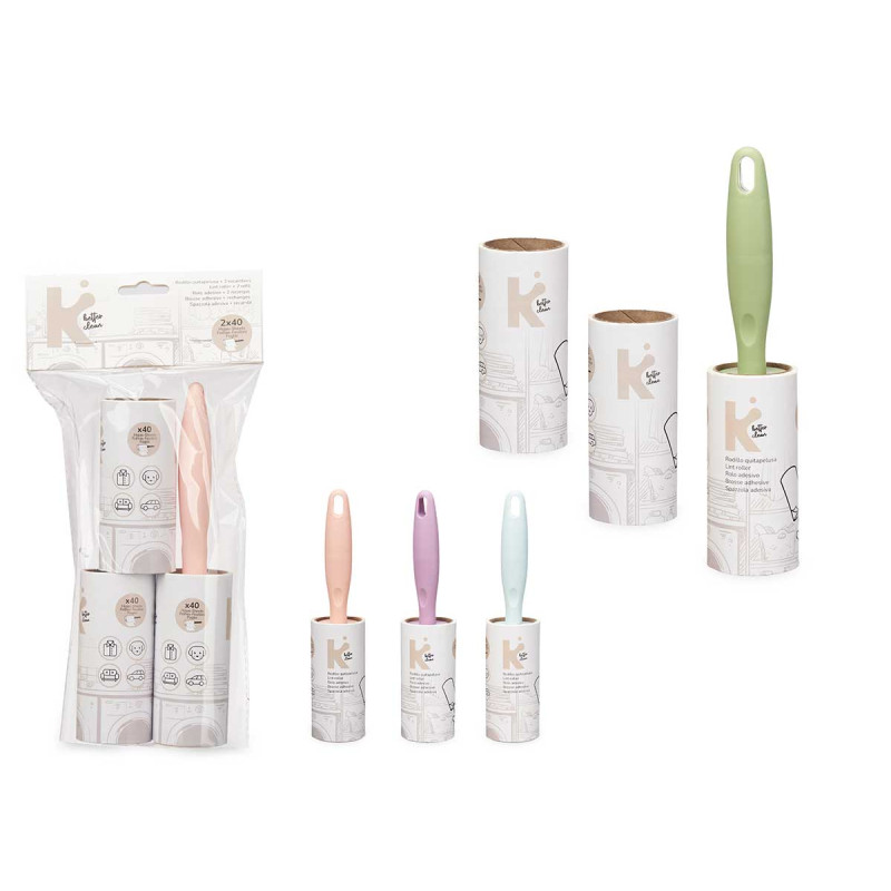 ROULEAU À PELUCHES 2 RECHARGES 40 FEUILLES ASRT 4