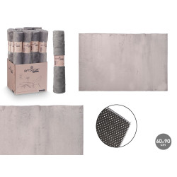 ALFOMBRA SOFT GRIS OSCURO 60X90CM