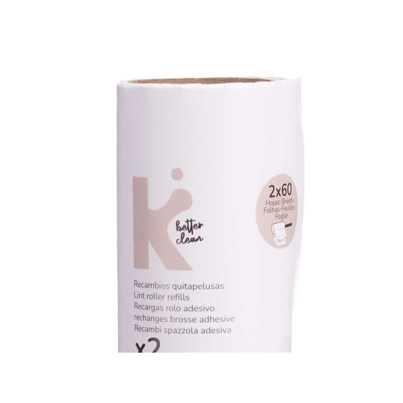 2 SPARES LINT REMOVER 60 SHEETS 24CM
