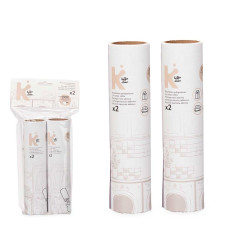 2 RICARICHE LEVAPELUCCHI 60 FOGLI 19CM