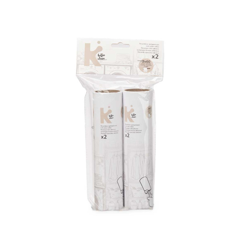 2 SPARES LINT REMOVER 60 SHEETS 19CM