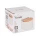 SALEIRO BRANCO SEMI CIRCULAR COM TAMPA 