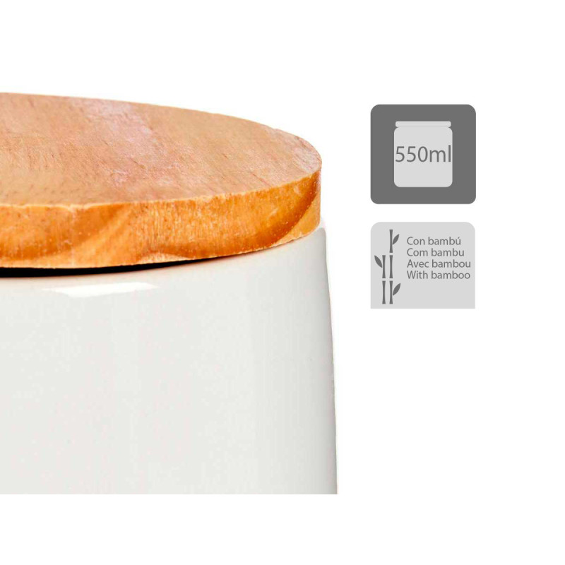 SEMI-ROUND WHITE SALT SHAKER WITH LID 