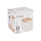 SQUARE WHITE SALT SHAKER WITH LID