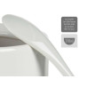 AÇUCAREIRO BRANCO COM COLHER 