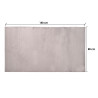 TAPIS SOFT GRIS FONCÉ 80X140CM    
