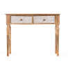 MOVEL ENTRADA 2 GAVETAS LINHAS CASTANHO BRANCO