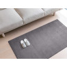 TAPIS SOFT GRIS FONCÉ 80X140CM    