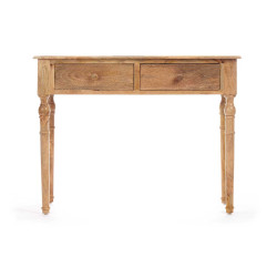 MOVEL ENTRADA 2 GAVETAS LINHAS CASTANHO