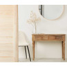 MOVEL ENTRADA 2 GAVETAS LINHAS CASTANHO