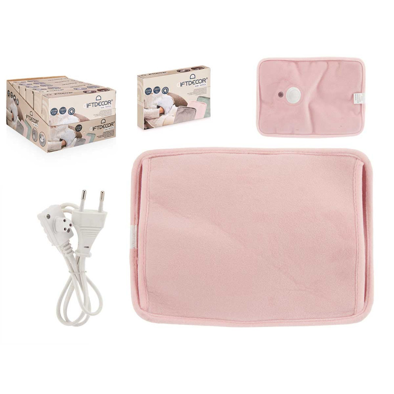 COUSSIN CHAUFFANT ÉLECTRIQUE MAIN ROSE