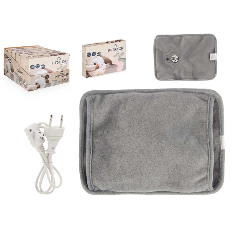 COUSSIN CHAUFFANT ÉLECTRIQUE MAIN   GRIS