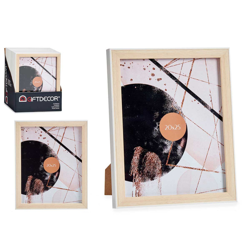 20X25CM WHITE WOOD PHOTOFRAME